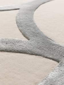 Alfombra de lana gris/crema de moda moderna de lujo 160x230 cm pelo cortado mejor para comedor/entrada dormitorio sala de estar - Product Image 4