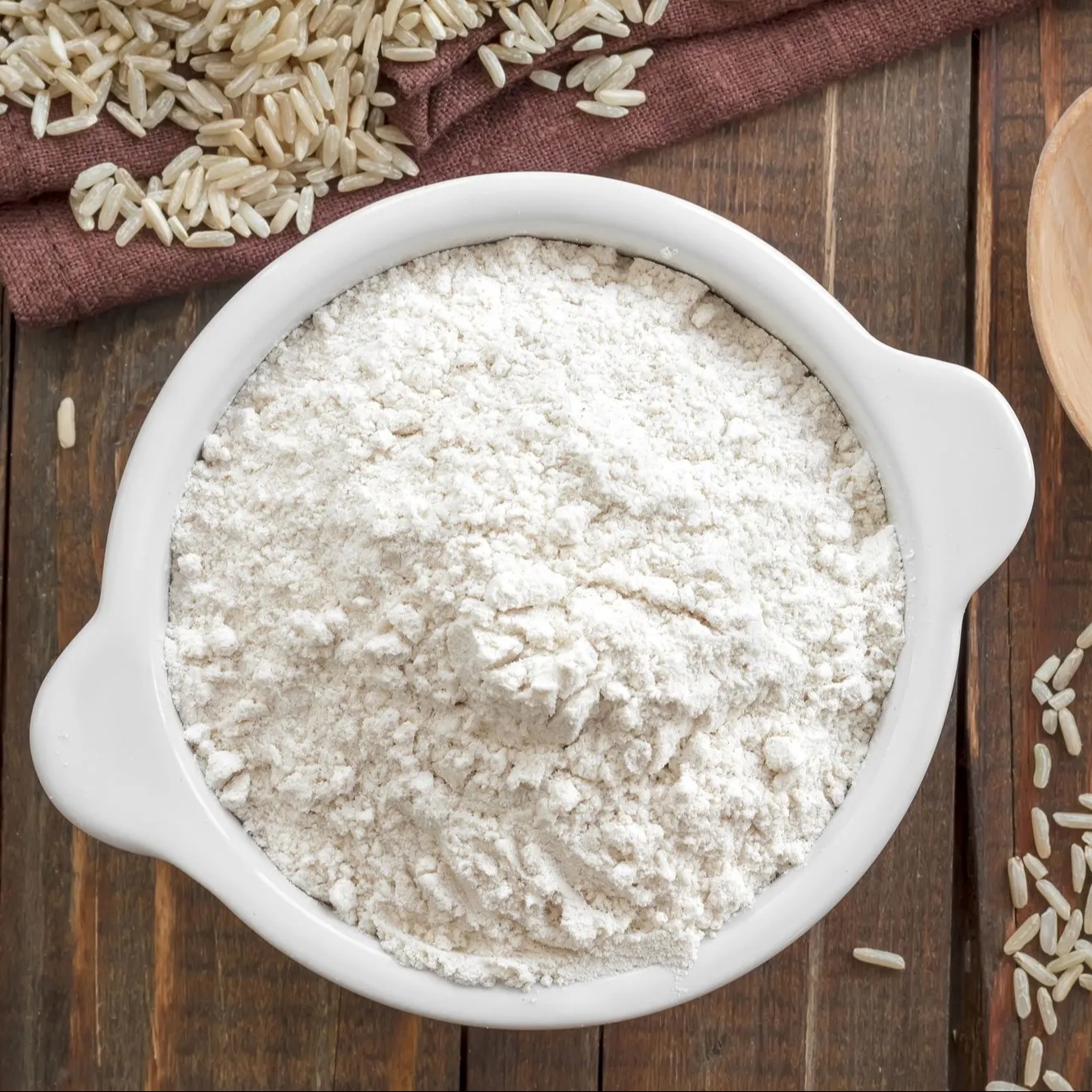 Farine de riz gluant pour l'industrie des biscuits et des bonbons/Farine de riz pour la fabrication de gâteaux et de biscuits Emballage en vrac