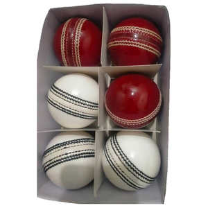 Mejor oferta de pelotas de críquet de cuero de Color rojo para práctica y entrenamiento, gran oferta, pelota dura de críquet profesional - Product Image 6