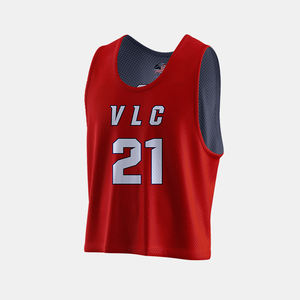 Maillots de crosse réversibles personnalisés 100% Polyester Sublimation Pinnies Vêtements de crosse de haute qualité - Product Image 1