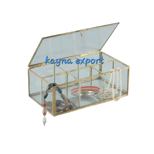 Luxe décoratif Os Incrustation Travail cadeau et bijoux boîte de rangement boîte en bois suppler et fabrication carré beau designer - Product Image 4