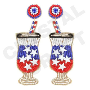 <b>Quirky</b> Parrot Parties Special Fashion Dangle <b>Earrings</b> New Arrival Cross-Border Handmade Beads Sweet Sequins Trendy Creative - Product Image 4