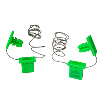 Sceau de compteur en polypropylène à double verrouillage avec fil, durable et robuste pour les compteurs d'électricité, de gaz et d'eau