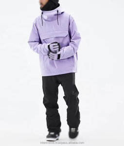 Veste de snowboard/ Ski unisexe personnalisée pour l'hiver, coupe-vent, imperméable, à capuche, en toile lavée, doublure en polaire, séchage rapide, respirante - Product Image 6