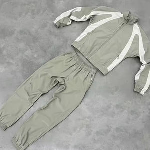 ชุดวอร์มผ้าไนลอนน้ำหนักเบาของผู้ชายชุดวอร์มกันน้ำชุดวิ่งจ๊อกเกอร์ซิปขึ้น2025ออกแบบได้ตามต้องการ - Product Image 5