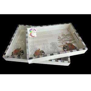 Bandeja de Servicio de Nácar de Primera Calidad para Decoración del Hogar, Mesa de Comedor, Mesa de Centro y Servicio de Té, Disponible al Mejor Precio - Product Image 3