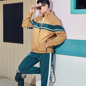 Ensemble de vêtements d'hiver pour hommes, sweat-shirt à capuche, pantalon de survêtement, 100% coton, coupe-vent, respectueux de l'environnement - Product Image 2