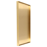 Plateaux de service et bols décoratifs modernes en aluminium et laiton, sculptés à la main, de luxe exclusif, pour les fêtes