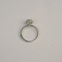 Bague pour femme en diamant de laboratoire exclusif, 0,50 carat, couleur EF, clarté VS1, taille coussin, plaqué or, or rose, argent, diamant IGI