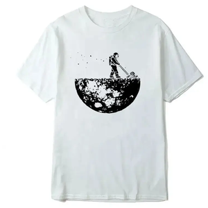 T-shirts de luxe en coton épais 5 Spandex pour hommes Streetwear imprimé à motif solide graphique surdimensionné personnalisé à manches courtes - Product Image 2