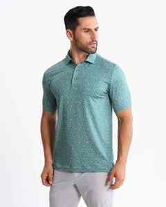 เสื้อโปโลแฟชั่นสำหรับผู้ชายเสื้อโปโลลายทางแขนสั้นลำลองโลโก้ผ้าดีไซน์ตามสั่ง - Product Image 4