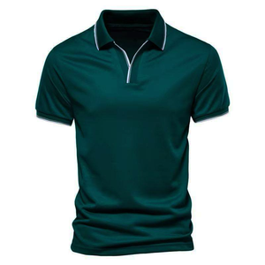 Vente en gros de chemises pour hommes Vintage Muscle Fit surdimensionné été Gym tricoté solide séchage rapide à manches courtes coton biologique - Product Image 6