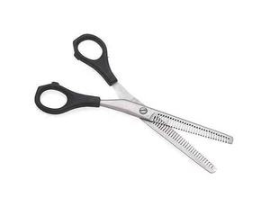 Tijeras profesionales de acero inoxidable J2 para peluquería, afiladas, para diestros, rectas, con mango medio, no plegables, para entresacar el cabello KKZ - Product Image 5