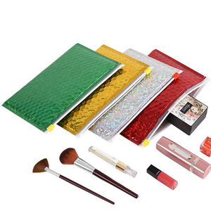 กระเป๋าใส่จดหมายแบบมีซิปรูดสีชมพู0073พร้อมฟิล์มพิมพ์ลายกราเวียเคลือบซิปล็อคสำหรับเครื่องสำอาง - Product Image 6