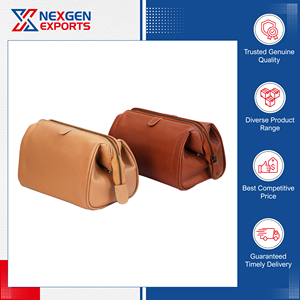 กระเป๋าเครื่องสำอางมีซิปที่เป็นมิตรต่อสิ่งแวดล้อมหนังแท้ทนทานสูง - Product Image 3