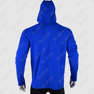 Custom Logo Men's <b>Black</b> Fashion <b>Hoodie</b> Long Sleeve <b>zipper</b> hoodies with elastic lock at hem and hoodies - Product Image 4