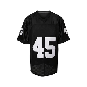Wholesale Custom Full Print Streetwear American Retro Football Jersey High Quality Sublimation <b>Mesh</b> Breathable - Product Image 6