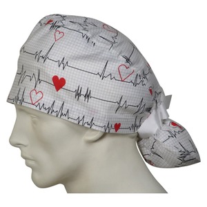 Gorro médico unisex con lazo en la espalda, palanca ajustable, lavable, duradero, pedido a granel, proveedor de sombreros para el cuidado de la salud, gorros de fregado de fábrica - Product Image 3