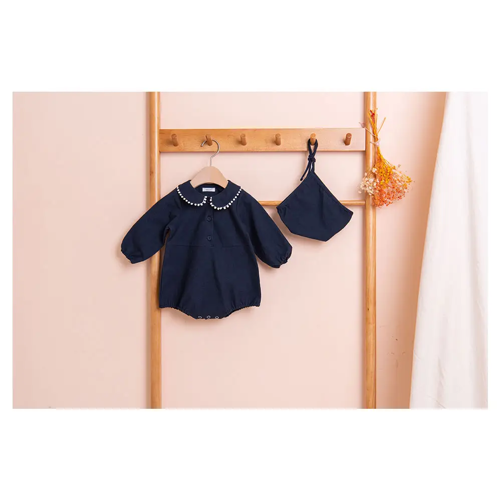 [Bebeloute] De Best Verkochte In Korea 100% Katoenen Schattige Kanten Kleding Voor Baby 'S Bebe Kanten Kraag Bodysuit Kids Gevoelige Huid