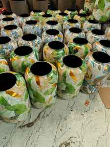 Vente chaude Smart Pots & Jardinières Ensemble de 3 Imprimé Différents Modèles Couleurs Étanche Maison Jardin Décoration Usine Directe - Product Image 5