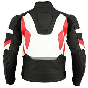 Veste de moto en cuir véritable pour homme de haute qualité, équipement professionnel de course automobile, vêtements d'extérieur personnalisés pour motard, saison hivernale - Product Image 5