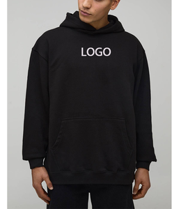 Sweat à capuche noir pour hommes avec logo imprimé en 3D, taille américaine, coupe ample, vêtements d'hiver, OEM acceptable, super doux, pour couples - Product Image 5