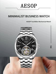 Montre mécanique tourbillon 7088 au design classique, montre de luxe pour homme, fabricant certifié - Product Image 4