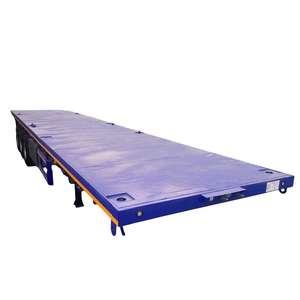 Semirremolque de Plataforma Plana de Acero Usado de 3 Ejes y 40 pies (12.5M) con Capacidad de Carga de <5T para Transporte de Contenedores - Product Image 4