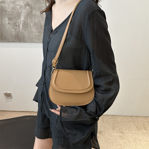 Bolso de Hombro de Verano para Mujer, Estilo Occidental Informal Retro, Color Sólido, Pequeño, Nueva Moda - Product Image 5