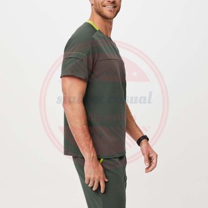 Uniformes de hospital de calidad superior Médico Scrubs Enfermera Traje de media manga para hombres y mujeres Uso diario - Product Image 3