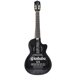 Guitarra Clásica 4/4 Negra Brillante con Laterales de Caoba y Tilo, Fondo de Palisandro, Mástil de Plástico y ABS, Uso Profesional Musical - Product Image 2