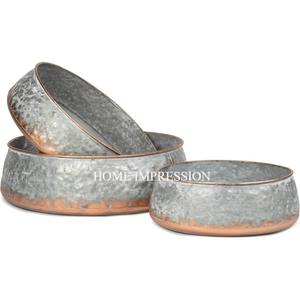 Cuenco galvanizado para servir frutas, decoración de mesa, cuenco duradero con Color plateado, tamaño grande, diseño japonés, suministro de cuenco para servir - Product Image 6