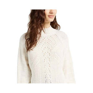 Cardigan da donna American Rag, casual, con maniche a palloncino, bianco, traspirante, stile coreano, per l'inverno e le vacanze al mare, taglia L. - Product Image 2