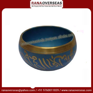 Bol chantant bouddhiste tibétain de meilleure qualité en couleur turquoise pour soulager le stress Chakra guérison Yoga et méditation - Product Image 4