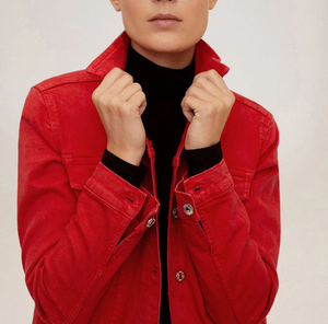 Chaquetas vaqueras OEM para mujer, prendas de vestir vaqueras informales para mujer, chaqueta de otoño, abrigo abotonado de mezclilla de gran tamaño para mujer, chaqueta vaquera - Product Image 5