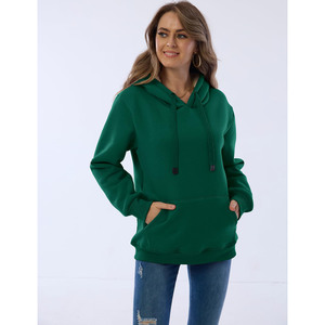 Sweats à capuche surdimensionnés de qualité supérieure pour femme sweats en gros en coton biologique nouveaux sweats à capuche élégants anti-rides pour femmes - Product Image 3