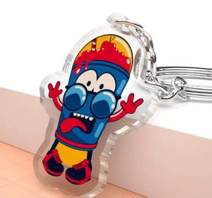 Llavero de plástico con estilo personalizado 2025, accesorio personalizado duradero para uso diario, precio de fábrica - Product Image 1