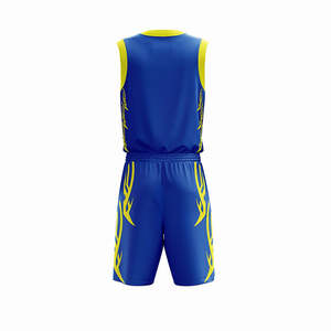 Nouveau maillot de basket-ball réversible personnalisé 2026, confortable, respirant, 100% polyester, broderie, uniforme de basket-ball à porter - Product Image 4