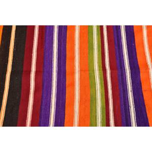 Tapis en laine turque vintage 240X380cm Orange Violet Patchwork Design Technique de tissage plat pour décor de salon 4m Latex pour voitures - Product Image 5