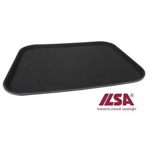 Vassoio Rettangolare Antiscivolo in Polipropilene Ilsa 46x35x5x2h per Stoccaggio - Product Image 1