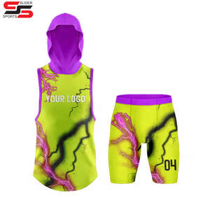 Kit d'uniforme de football américain vierge personnalisé drapeau d'entraînement 7 sur 7 ensemble de compression sublimé maillots uniforme de football 7v7 - Product Image 4