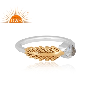 Anillo de plata de ley con piedra preciosa de aguamarina natural, diseño elegante, joyería de diseño personalizado para mujer, regalo para ella. - Product Image 4