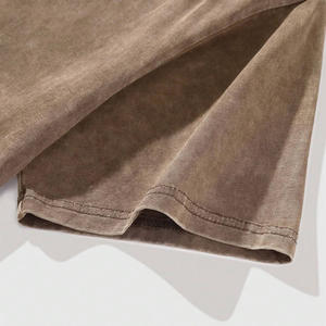 T-shirts d'été surdimensionnés vintage avec finition lavée à l'acide et toutes les options d'impression et de couture de logo personnalisé pour les marques - Product Image 4