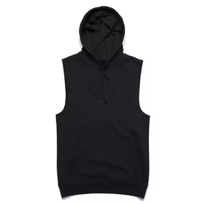Camiseta sin mangas con capucha para hombre, camiseta sin mangas de gimnasio de talla grande con logotipo personalizado, chaleco con capucha para hombre, ropa de entrenamiento personalizada, camiseta sin mangas de gran tamaño para hombre - Product Image 5