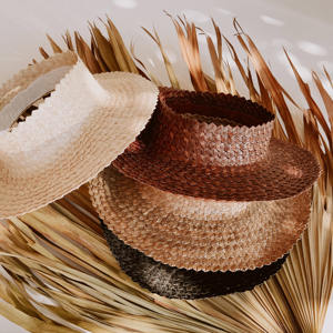 หมวกราฟเฟอร์ธรรมชาติสำหรับทุกเพศหมวกกันแดดกลางแจ้งลำลองพร้อมป้ายยี่ห้อโลโก้ที่กำหนดเอง - Product Image 6