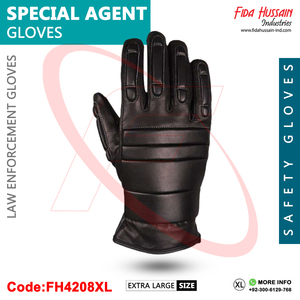 Guantes resistentes a cortes de la mejor calidad, guantes tácticos rellenos de arena para unidades especiales, guantes de cuero de Pakistán - Product Image 4
