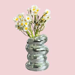 Vente en gros de bougeoirs en verre mosaïque décoratifs romantiques pour mariage, bougeoirs en verre pour la décoration de la maison - Product Image 3