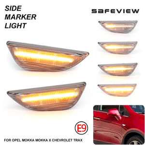 Piezas de coche, luces LED dinámicas de posición lateral para <span class=keywords><strong>Opel</strong></span> <span class=keywords><strong>Mokka</strong></span> X Chevrolet Trax Buick Encore, lámpara de señal de giro, Bombilla lateral para correr - Product Image 1