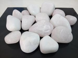 Piedras de ágata blanca pulida al por mayor, piedras brillantes para paisajismo de jardines y decoración de espacios exteriores, suministro de fábrica - Product Image 3