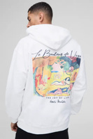 Sudadera con Capucha Blanca Bordada con Estampado Digital, Diseños Personalizados 2025, Sudadera Extra Grande para Hombre, Transpirable, de Invierno, de Algodón de Punto Grueso